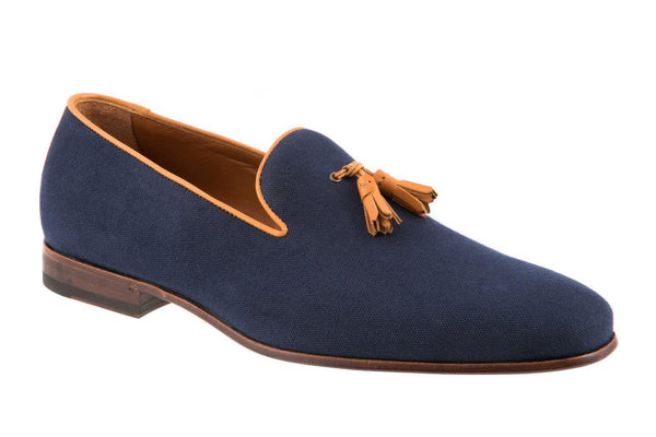 Classico - Navy and Tan - Mark Chris Shoes