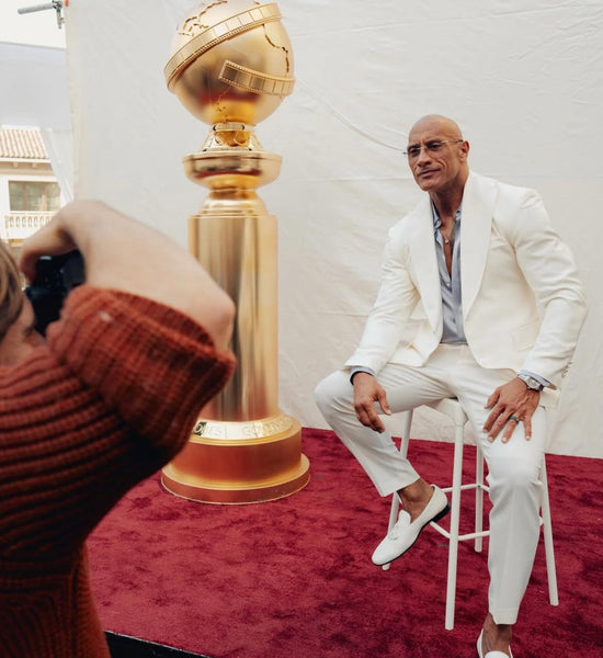 Dwayne Johnson, the Golden Globes & Timeless Style