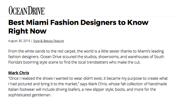 Ocean Drive : Best Miami Fashion Designers to Know Right Now